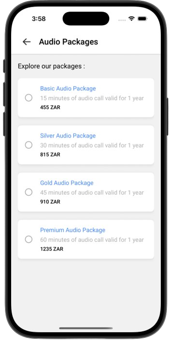 Flexible credit packages for advisor sessions on Manifestinguides