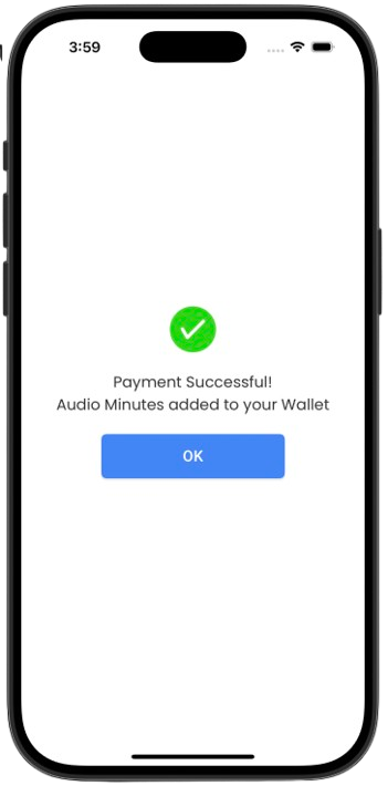 Payment Success Screen